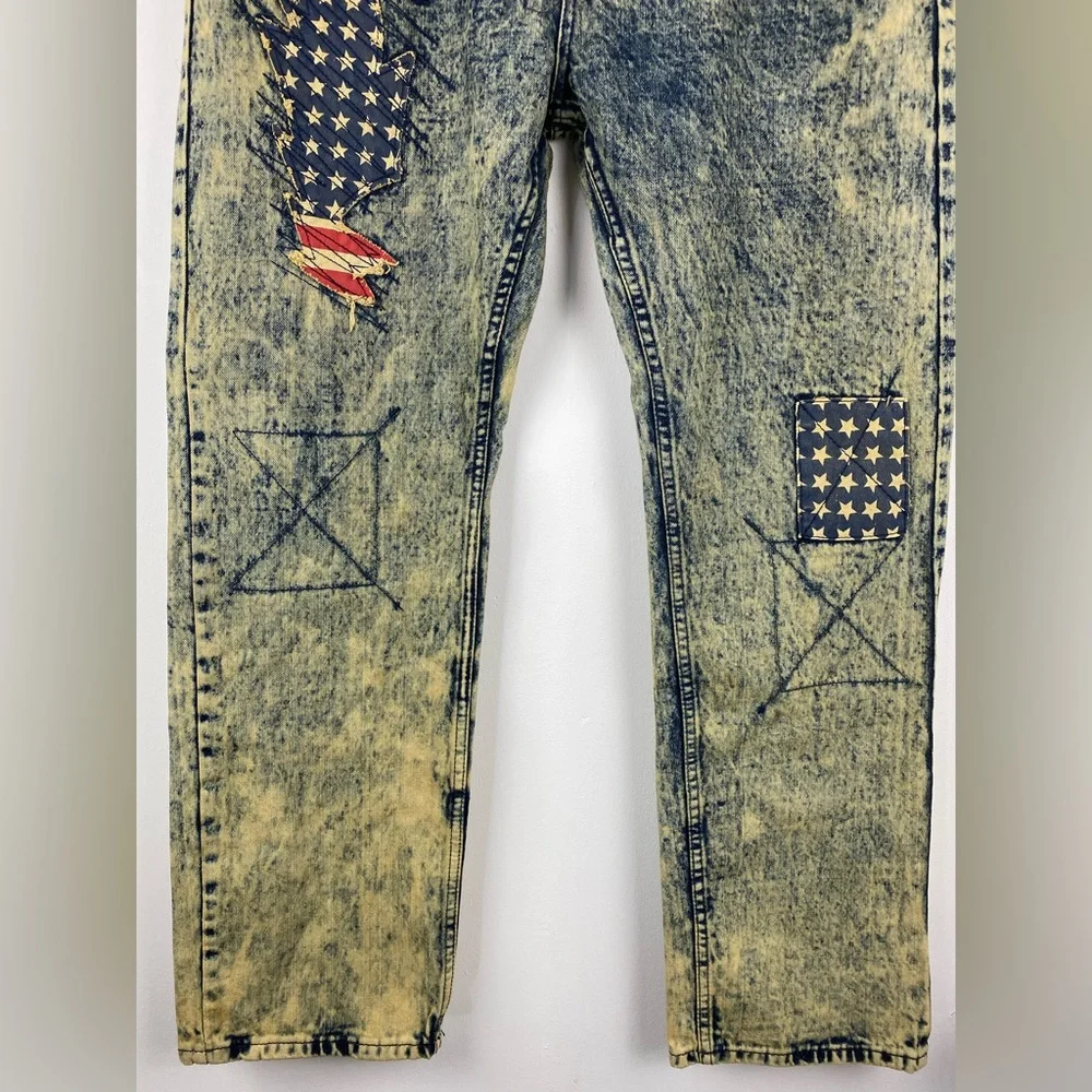 Diamond Stash size Large/38 Men’s Sahara American Flag Jacket Vest & Jeans - Picture 11 of 16